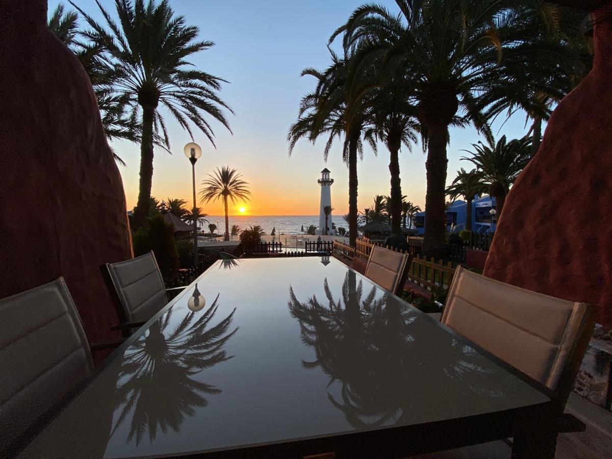 First Beachline Deluxe With Garden And Terrasse In Sun Club San Bartolome de Tirajana  Exterior photo